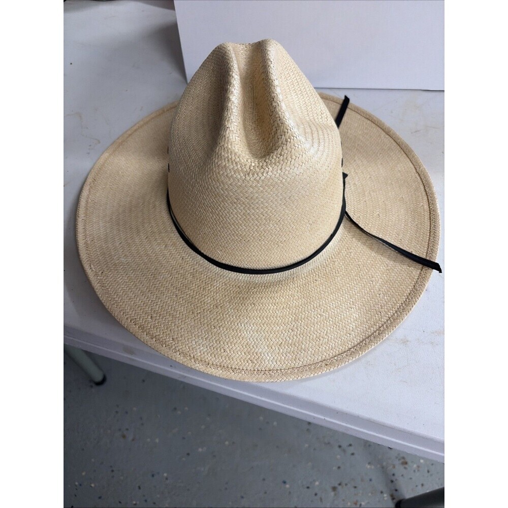 MHT Westerns Master Hatters Of Texas Straw Panama Style Cowboy Hat